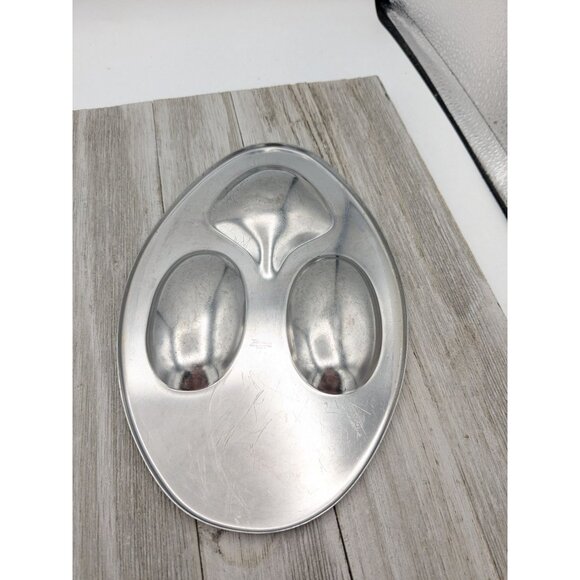 Vintage Vernco #1 Stainless Steel Spoon Rest Egg Shaped 8 1/4" Japan - Picture 3 of 6